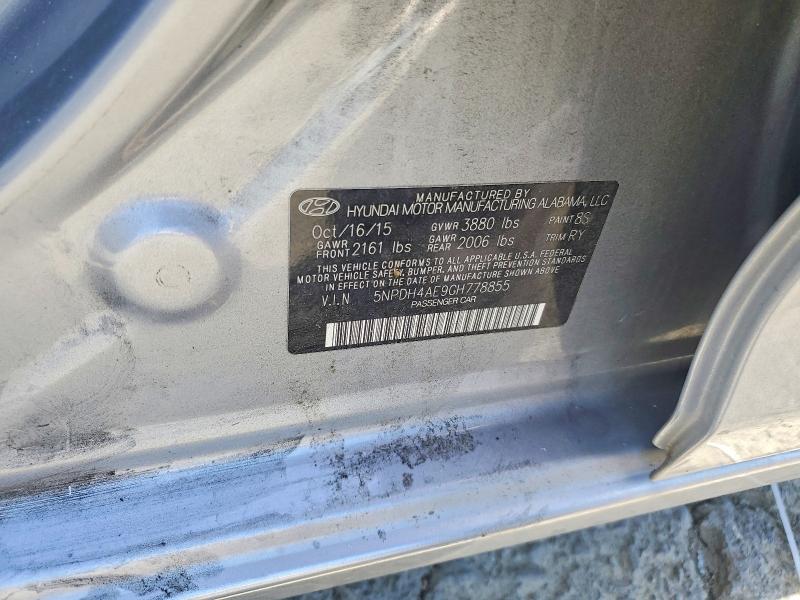 Aukcja sprzedaży 2016 Hyundai Elantra, vin: 5NPDH4AE9GH778855, numer aukcji: 53967326