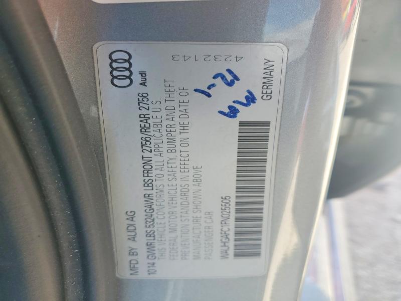 Aukcja sprzedaży 2015 Audi A6, vin: WAUHGAFC1FN025505, numer aukcji: 52818396
