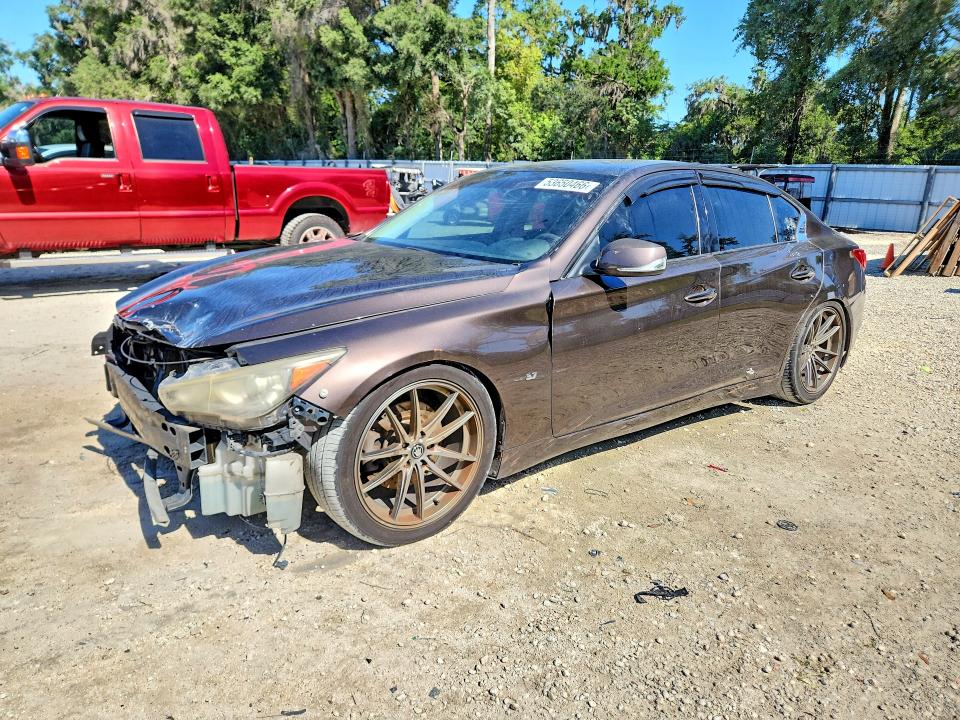 2014 Infiniti Q50 მანქანა იყიდება აუქციონზე, vin: JN1BV7AP2EM670313, აუქციონის ნომერი: 53650466
