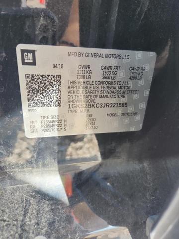 2018 Gmc Yukon მანქანა იყიდება აუქციონზე, vin: 1GKS2BKC3JR321585, აუქციონის ნომერი: 52013206