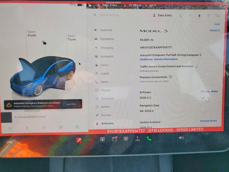 Aukcja sprzedaży 2023 Tesla Model 3, vin: 5YJ3E1EAXPF514777, numer aukcji: 52907606