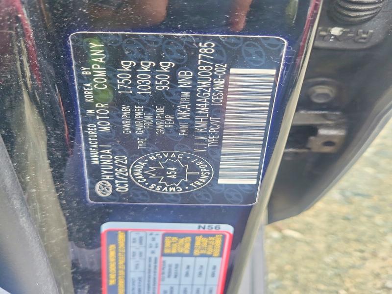 Продаж на аукціоні авто 2021 Hyundai Elantra, vin: KMHLM4AG2MU087785, номер лоту: 53871306