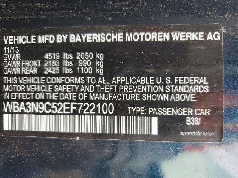 2014 Bmw 428 მანქანა იყიდება აუქციონზე, vin: WBA3N9C52EF722100, აუქციონის ნომერი: 52648876