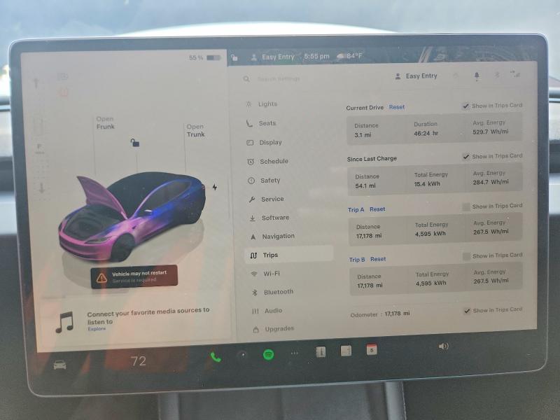 2024 Tesla Model 3 მანქანა იყიდება აუქციონზე, vin: 5YJ3E1EB0RF769594, აუქციონის ნომერი: 52514026