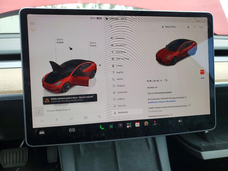 Продажа на аукционе авто 2022 Tesla Model 3, vin: 5YJ3E1EA6NF206888, номер лота: 55478066