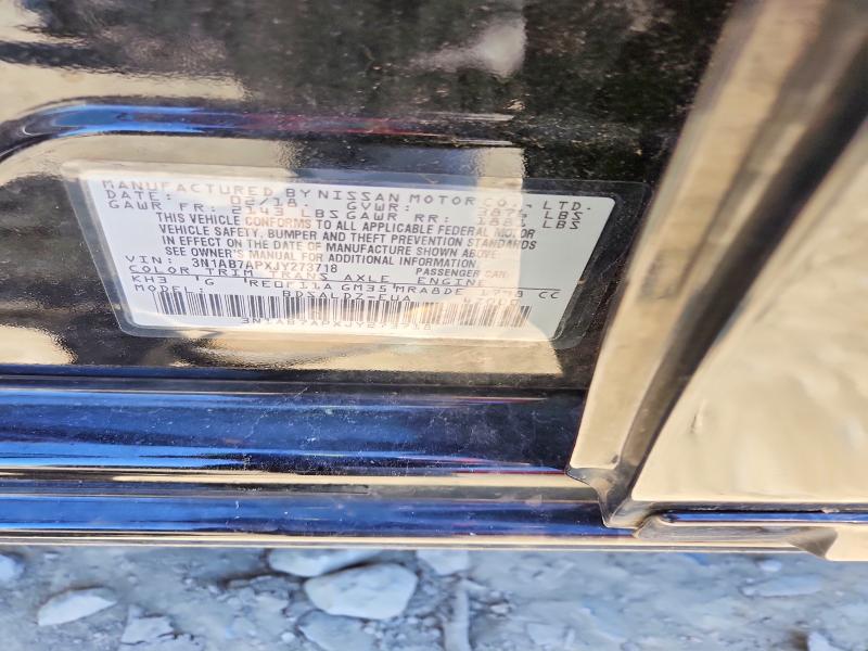 Продаж на аукціоні авто 2018 Nissan Sentra, vin: 3N1AB7APXJY273718, номер лоту: 53288736