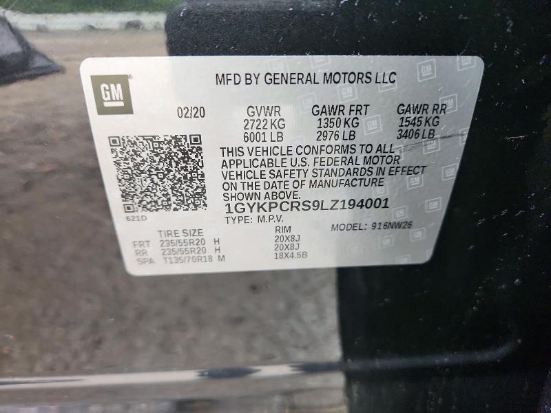 Продажа на аукционе авто 2020 Cadillac Xt6, vin: 1GYKPCRS9LZ194001, номер лота: 55208776