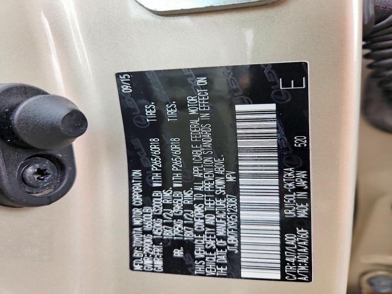 53866116 :رقم المزاد ، JTJBM7FX9G5123087 vin ، 2016 Lexus Gx مزاد بيع