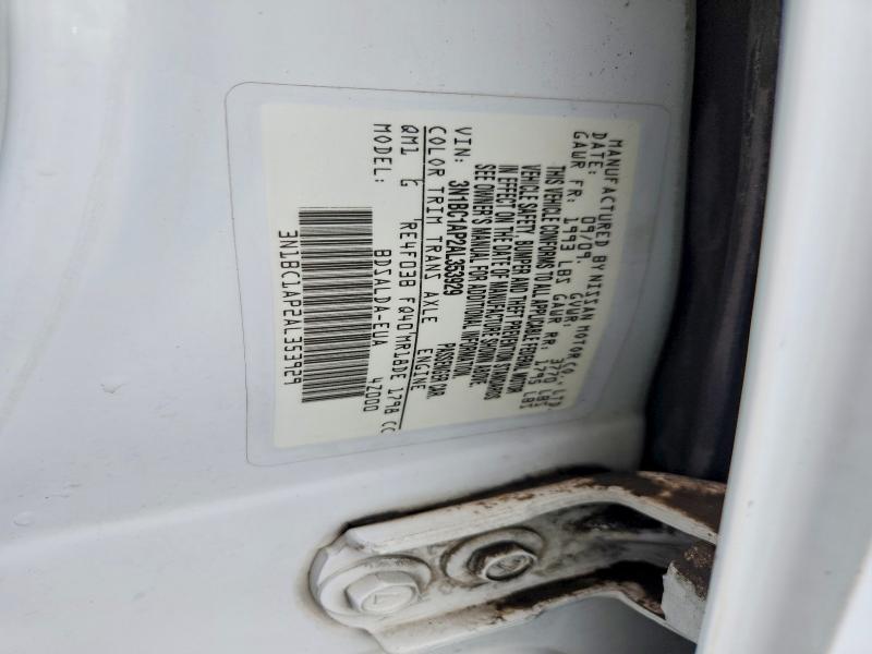 Продаж на аукціоні авто 2010 Nissan Versa, vin: 3N1BC1AP2AL353929, номер лоту: 52402116