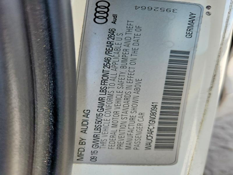 Aukcja sprzedaży 2016 Audi A6, vin: WAUCFAFC1GN080941, numer aukcji: 53126406