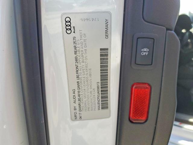 Продаж на аукціоні авто 2018 Audi A5, vin: WAUENCF50JA008913, номер лоту: 52409286