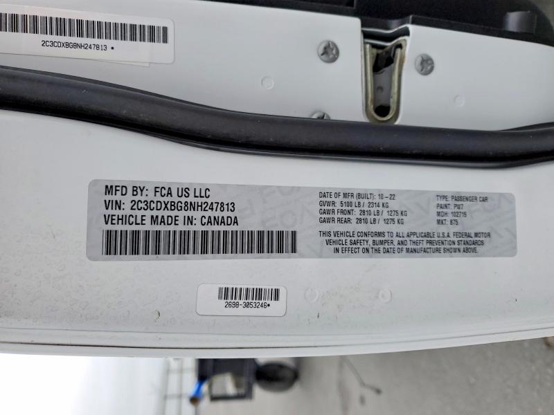 Aukcja sprzedaży 2022 Dodge Charger, vin: 2C3CDXBG8NH247813, numer aukcji: 52234176