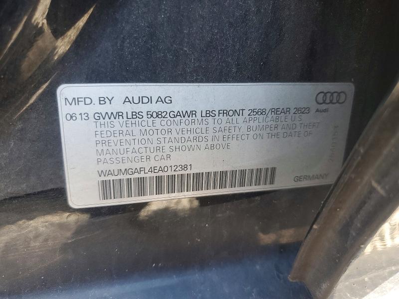 52006956 :رقم المزاد ، WAUMGAFL4EA012381 vin ، 2014 Audi S4 مزاد بيع