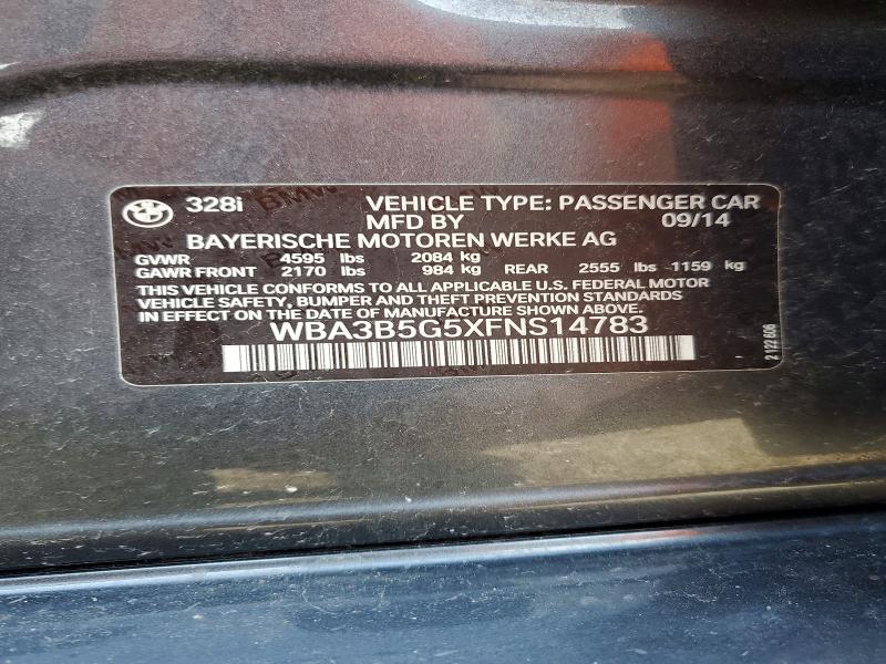 Aukcja sprzedaży 2015 Bmw 328, vin: WBA3B5G5XFNS14783, numer aukcji: 54484826
