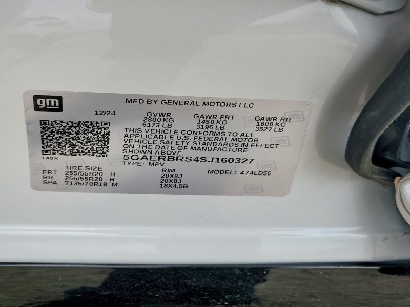 2025 Buick Enclave მანქანა იყიდება აუქციონზე, vin: 5GAERBRS4SJ160327, აუქციონის ნომერი: 52527506
