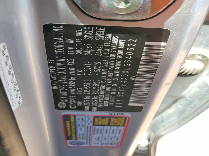 Aukcja sprzedaży 2020 Kia Sorento, vin: 5XYPH4A50LG640622, numer aukcji: 53265936