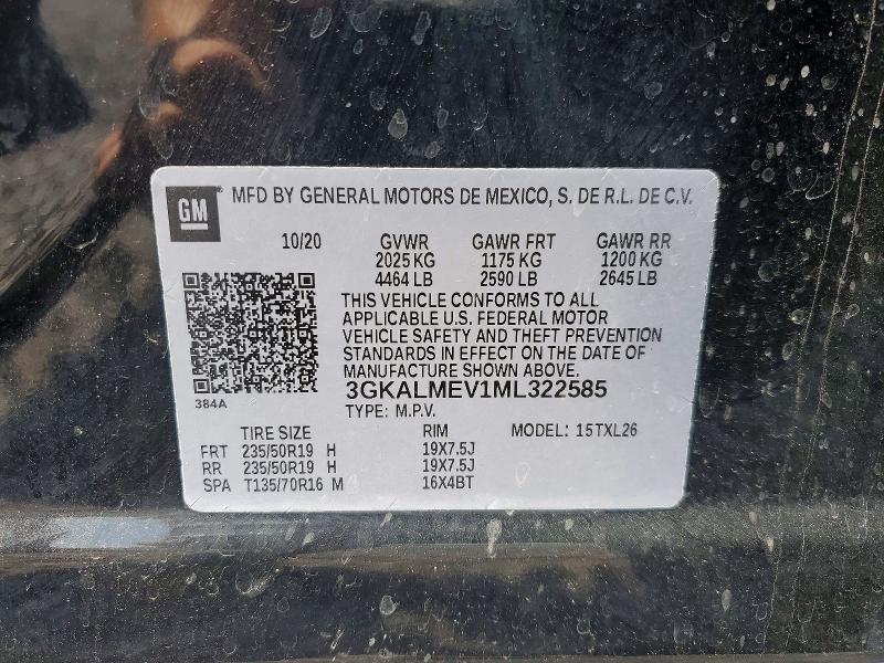 Aukcja sprzedaży 2021 Gmc Terrain, vin: 3GKALMEV1ML322585, numer aukcji: 53262086