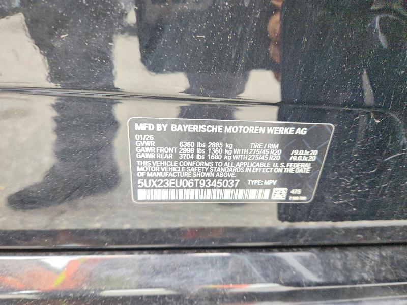 Aukcja sprzedaży 2026 Bmw X5, vin: 5UX23EU06T9345037, numer aukcji: 54697666