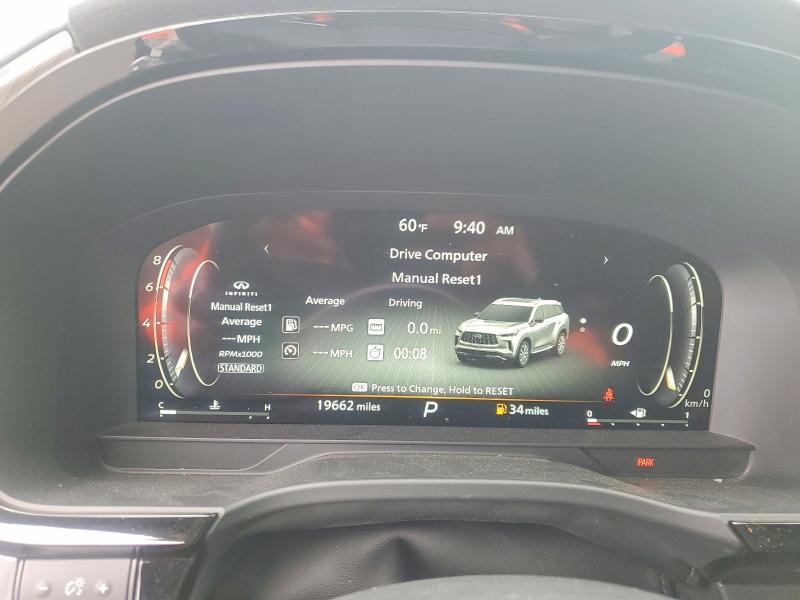 Aukcja sprzedaży 2025 Infiniti Qx60, vin: 5N1AL1FR1SC352203, numer aukcji: 52251046