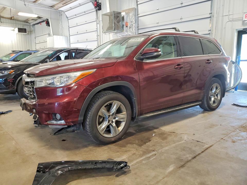 Aukcja sprzedaży 2015 Toyota Highlander, vin: 5TDDKRFH2FS126685, numer aukcji: 55163676