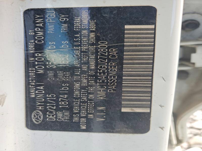 Продаж на аукціоні авто 2016 Hyundai Accent, vin: KMHCT5AE5GU272800, номер лоту: 52394856