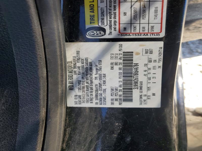 53041216 :رقم المزاد ، 3LNHM26T78R644784 vin ، 2008 Lincoln Townhouse Mkz مزاد بيع