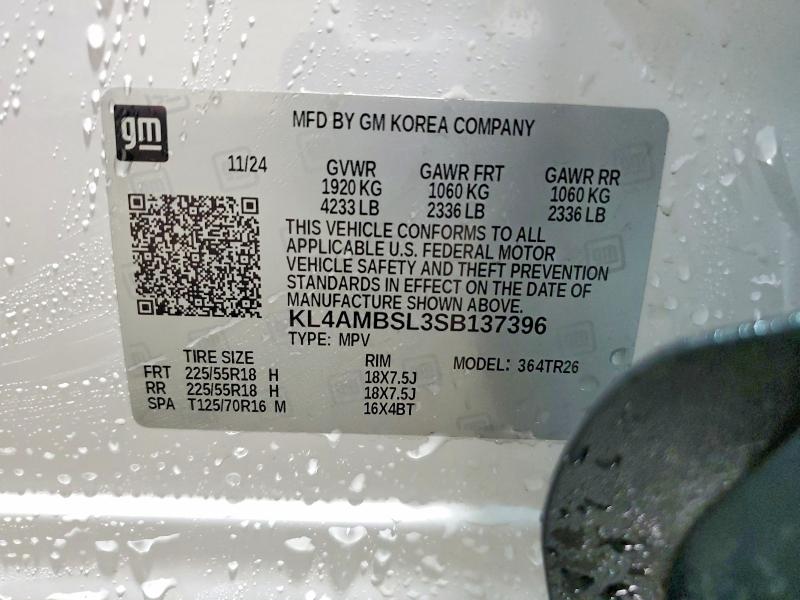 Aukcja sprzedaży 2025 Buick Encore Gx, vin: KL4AMBSL3SB137396, numer aukcji: 55642376