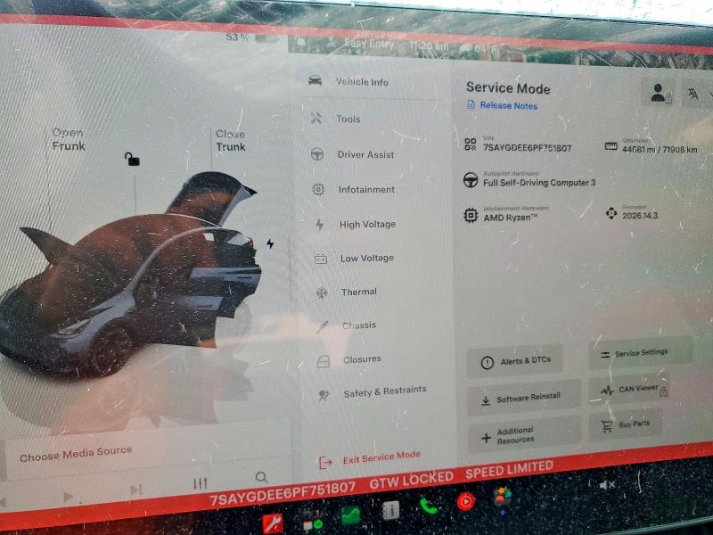 Продажа на аукционе авто 2023 Tesla Model Y, vin: 7SAYGDEE6PF751807, номер лота: 54402316