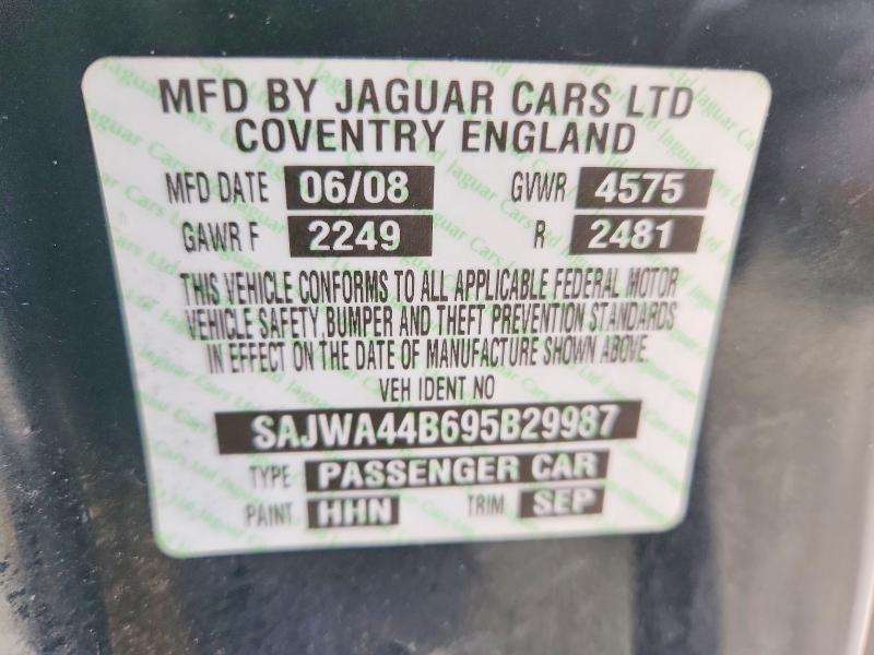 52844566 :رقم المزاد ، SAJWA44B695B29987 vin ، 2009 Jaguar Xk مزاد بيع