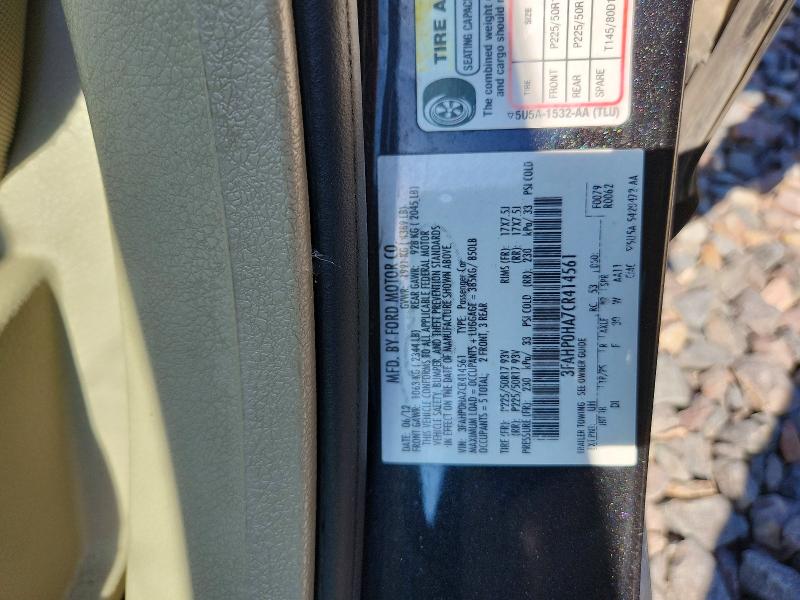 52828966 :رقم المزاد ، 3FAHP0HA7CR414561 vin ، 2012 Ford Fusion مزاد بيع