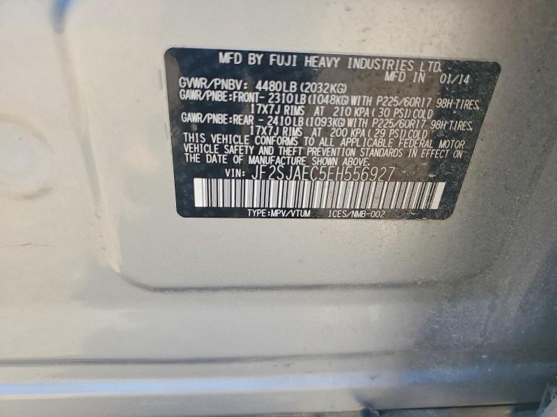 Продаж на аукціоні авто 2014 Subaru Forester, vin: JF2SJAEC5EH556927, номер лоту: 53032376