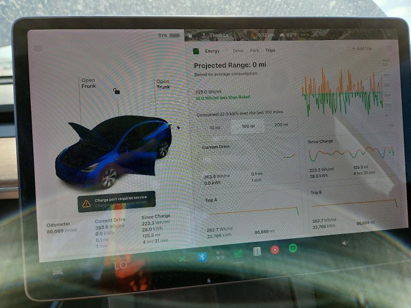Продажа на аукционе авто 2021 Tesla Model Y, vin: 5YJYGDEE4MF122152, номер лота: 52426676