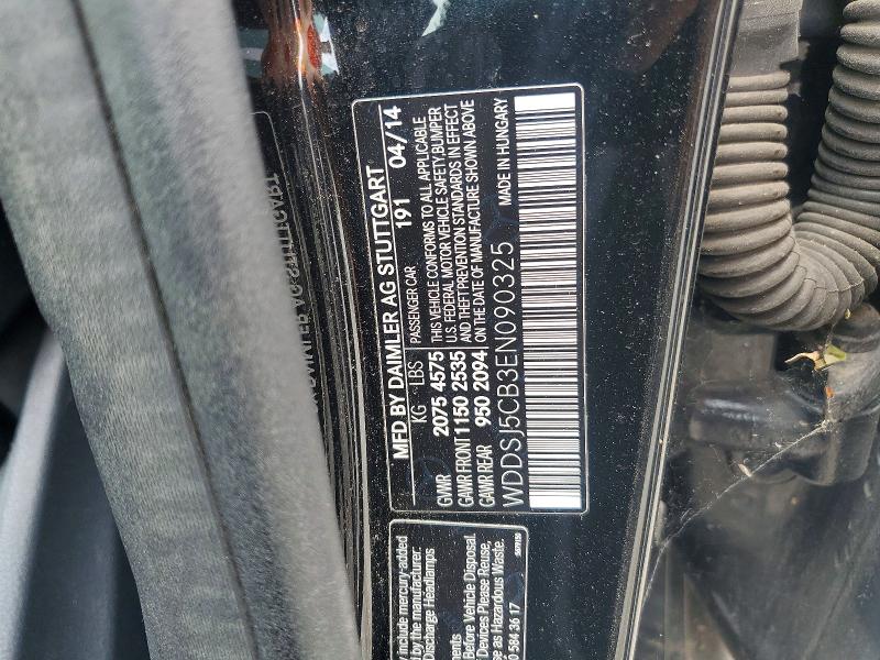 Aukcja sprzedaży 2014 Mercedes-benz Cla, vin: WDDSJ5CB3EN090325, numer aukcji: 54024076