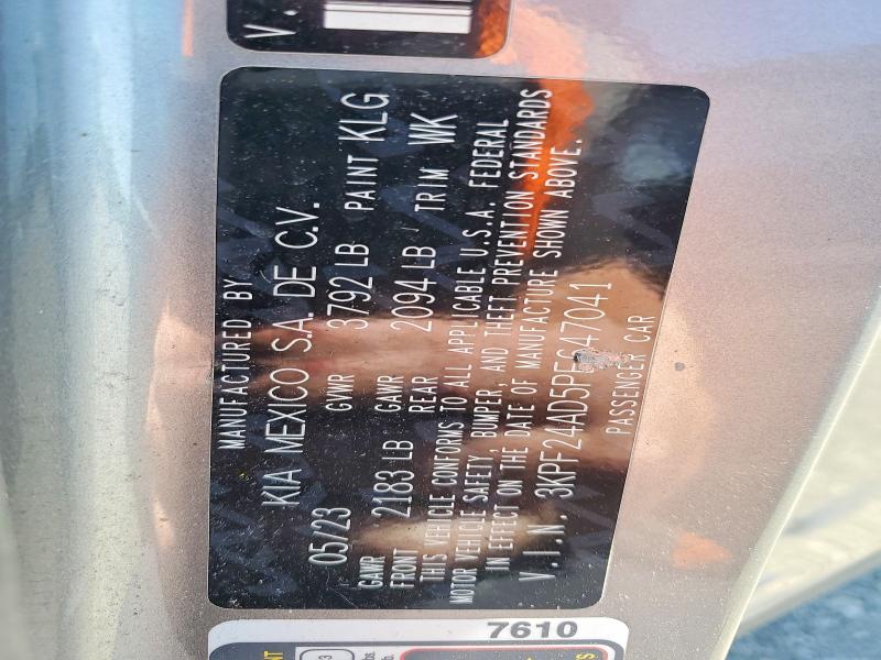 53446566 :رقم المزاد ، 3KPF24AD5PE647041 vin ، 2023 Kia Forte مزاد بيع