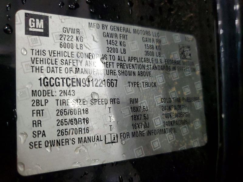 Продаж на аукціоні авто 2018 Chevrolet Colorado, vin: 1GCGTCEN9J1221667, номер лоту: 54209936