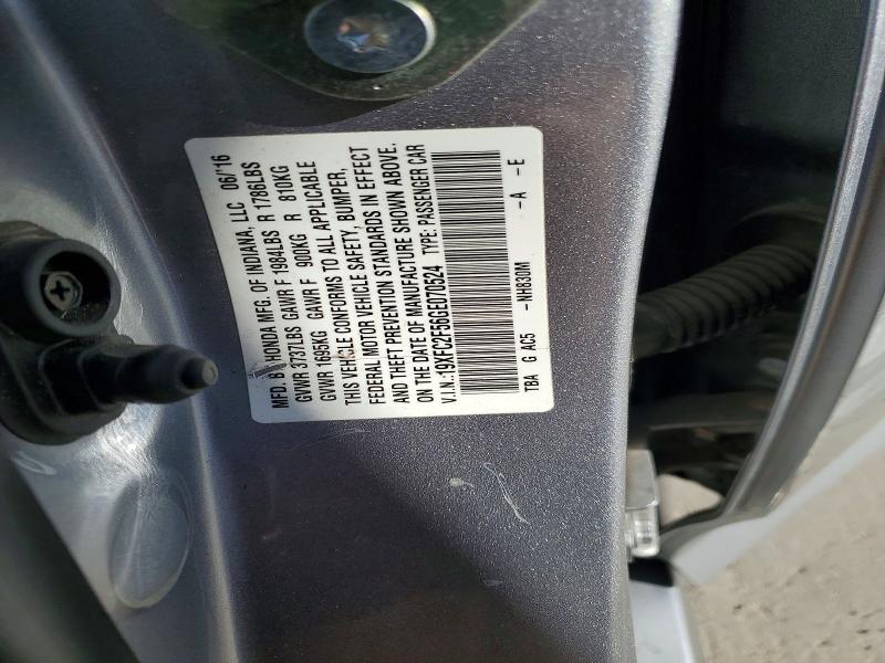 Aukcja sprzedaży 2016 Honda Civic, vin: 19XFC2F56GE070524, numer aukcji: 55462186