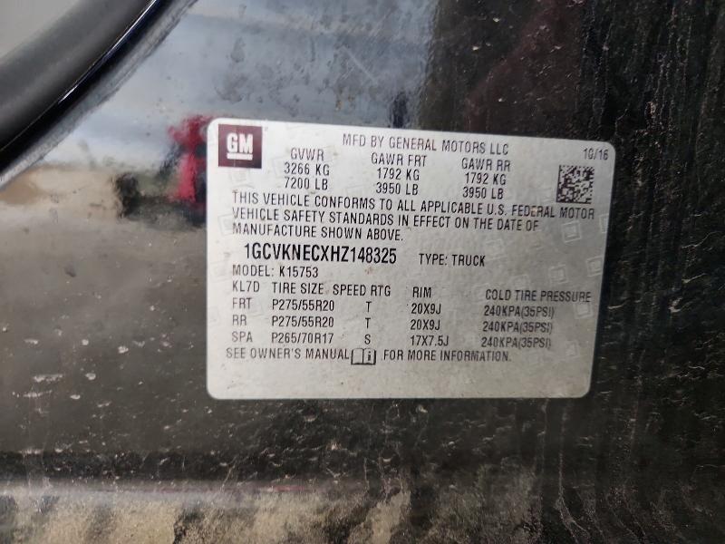 Продажа на аукционе авто 2017 Chevrolet Silverado, vin: 1GCVKNECXHZ148325, номер лота: 53452126