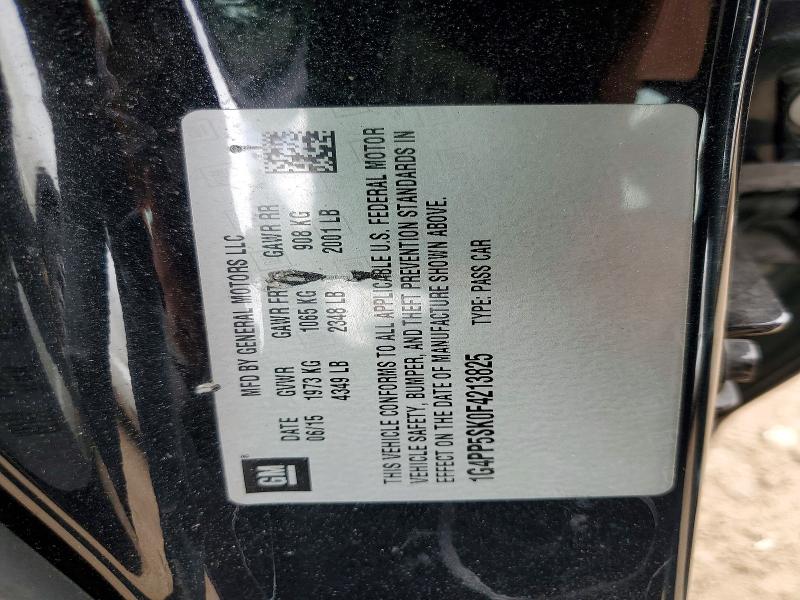 Aukcja sprzedaży 2015 Buick Verano, vin: 1G4PP5SK0F4213825, numer aukcji: 53428056