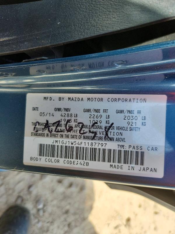 Продажа на аукционе авто 2015 Mazda 6, vin: JM1GJ1W54F1187797, номер лота: 52326896