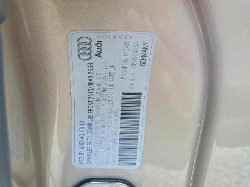 2011 Audi A5 მანქანა იყიდება აუქციონზე, vin: WAULFAFH3BN004464, აუქციონის ნომერი: 52454486