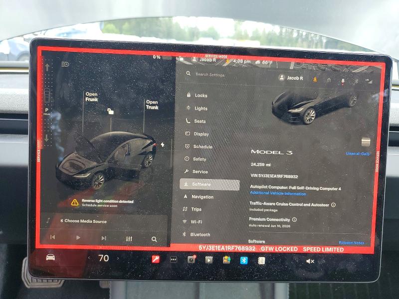 53931796 :رقم المزاد ، 5YJ3E1EA1RF768932 vin ، 2024 Tesla Model 3 مزاد بيع