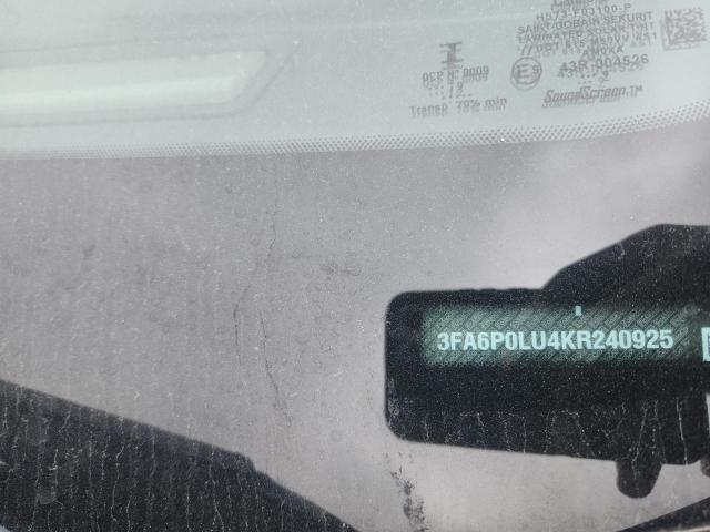 Aukcja sprzedaży 2019 Ford Fusion, vin: 3FA6P0LU4KR240925, numer aukcji: 54588016