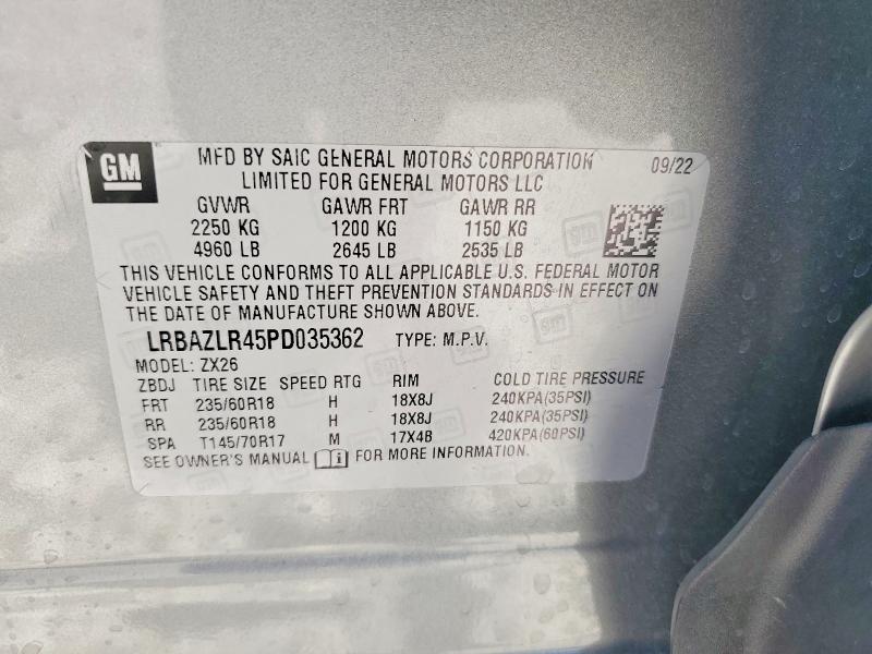 Aukcja sprzedaży 2023 Buick Envision, vin: LRBAZLR45PD035362, numer aukcji: 54624006