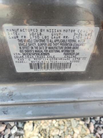 54802196 :رقم المزاد ، 3N1CN7APXKL828925 vin ، 2019 Nissan Versa مزاد بيع