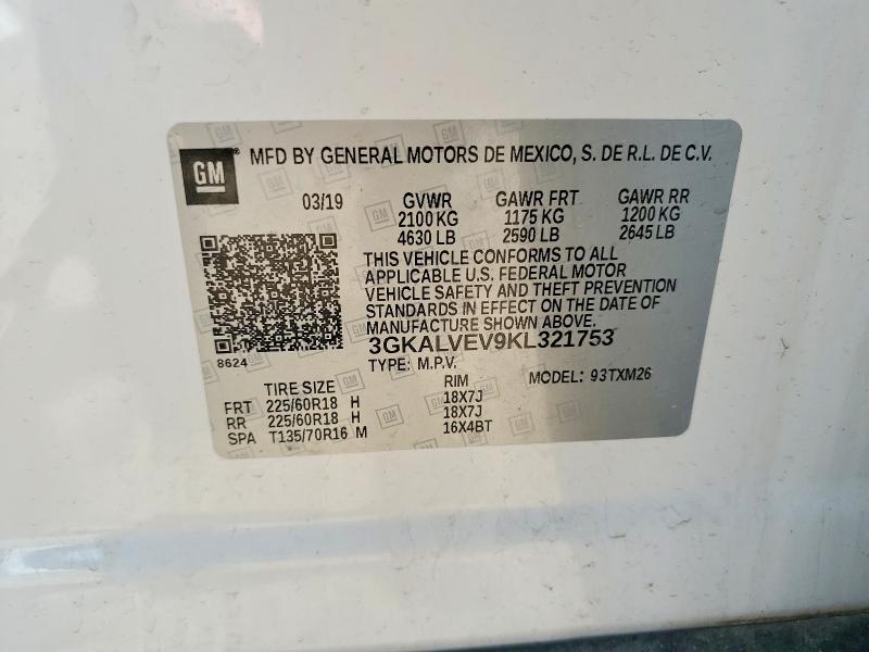 Продаж на аукціоні авто 2019 Gmc Terrain, vin: 3GKALVEV9KL321753, номер лоту: 52683266