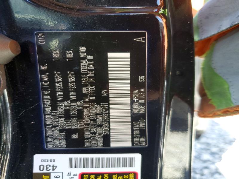 Aukcja sprzedaży 2024 Toyota Sienna, vin: 5TDKSKFC8RS121241, numer aukcji: 52891766
