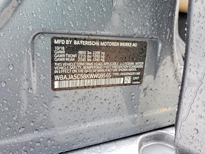 Продажа на аукционе авто 2019 Bmw 530, vin: WBAJA5C58KWW09565, номер лота: 55148036