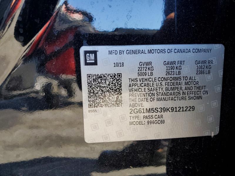 Продаж на аукціоні авто 2019 Cadillac Xts, vin: 2G61M5S39K9121229, номер лоту: 53198476