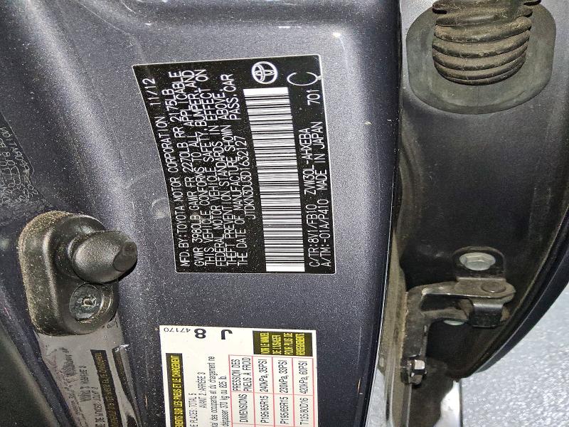 55383146 :رقم المزاد ، JTDKN3DU3D1632127 vin ، 2013 Toyota Prius مزاد بيع