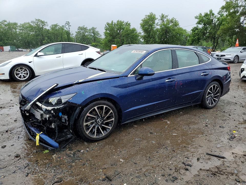 52933856 :رقم المزاد ، 5NPEH4J27MH075776 vin ، 2021 Hyundai Sonata مزاد بيع